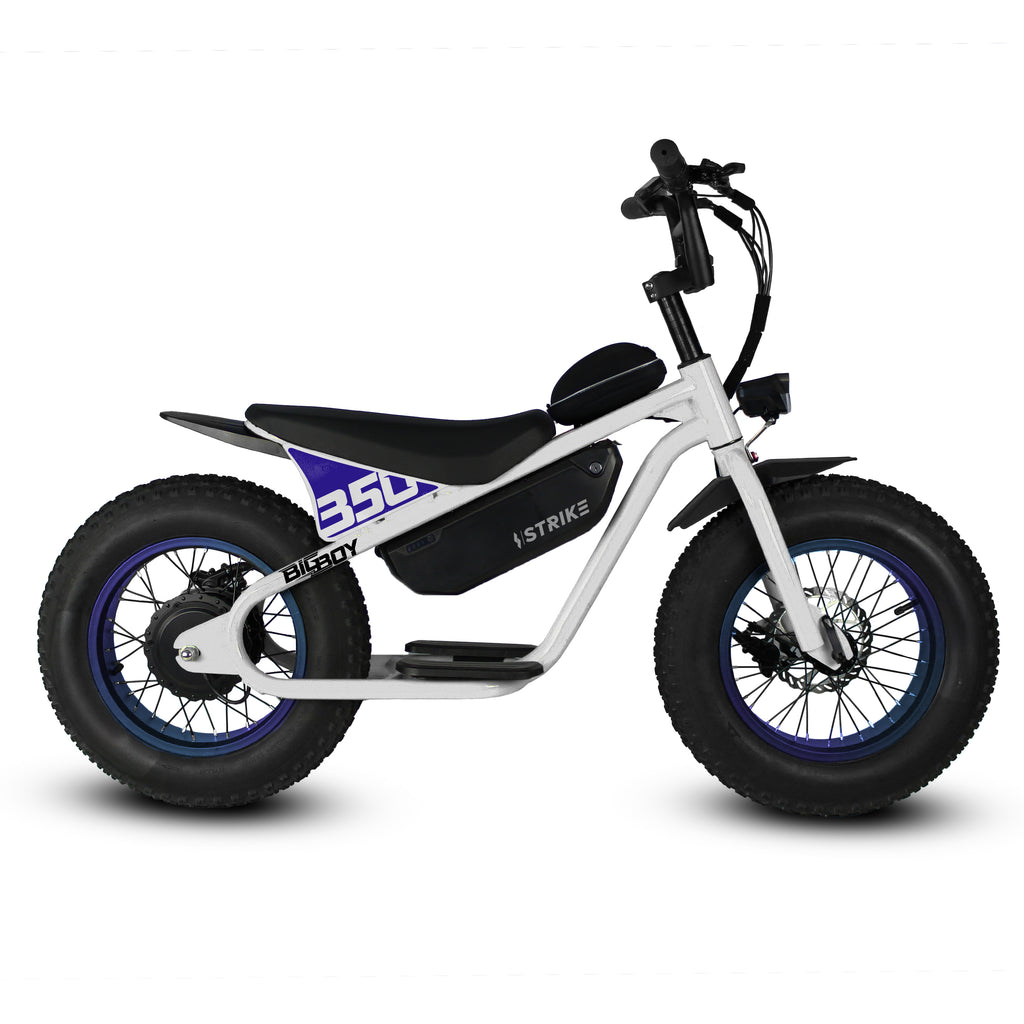 kids electric bicycles Strike Big Boy E-Bike White – Mr. Bikes