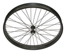 26 X 3.00 FAT ALLOY FRONT WHEEL 36 SPOKE 14GBLACK 3/8 AXLE SINGLE WALL BLACK