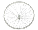 26 X 1.75 ALLOY FRONT WHEEL 36 SPOKE 14G UCP 3/8 Q.R/AXLE SINGLE WALL SILVER