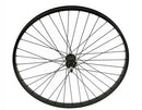 26 X 1.75 ALLOY REAR WHEEL 36 SPOKE 14GBLACK 3/8 AXLE SINGLE WALL BLACK
