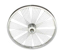 20" FAN STEEL FRONT WHEEL 72 SPOKE 14G UCP 3/8 AXLE SINGLE WALL CHROME