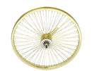 20" STEEL COASTER WHEEL 72 SPOKE 14G UCP 3/8 AXLE SINGLE WALL GOLD