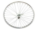 26 X 2.125 STEEL COASTER WHEEL 36 SPOKE 12G UCP 3/8 AXLE SINGLE WALL CHROME