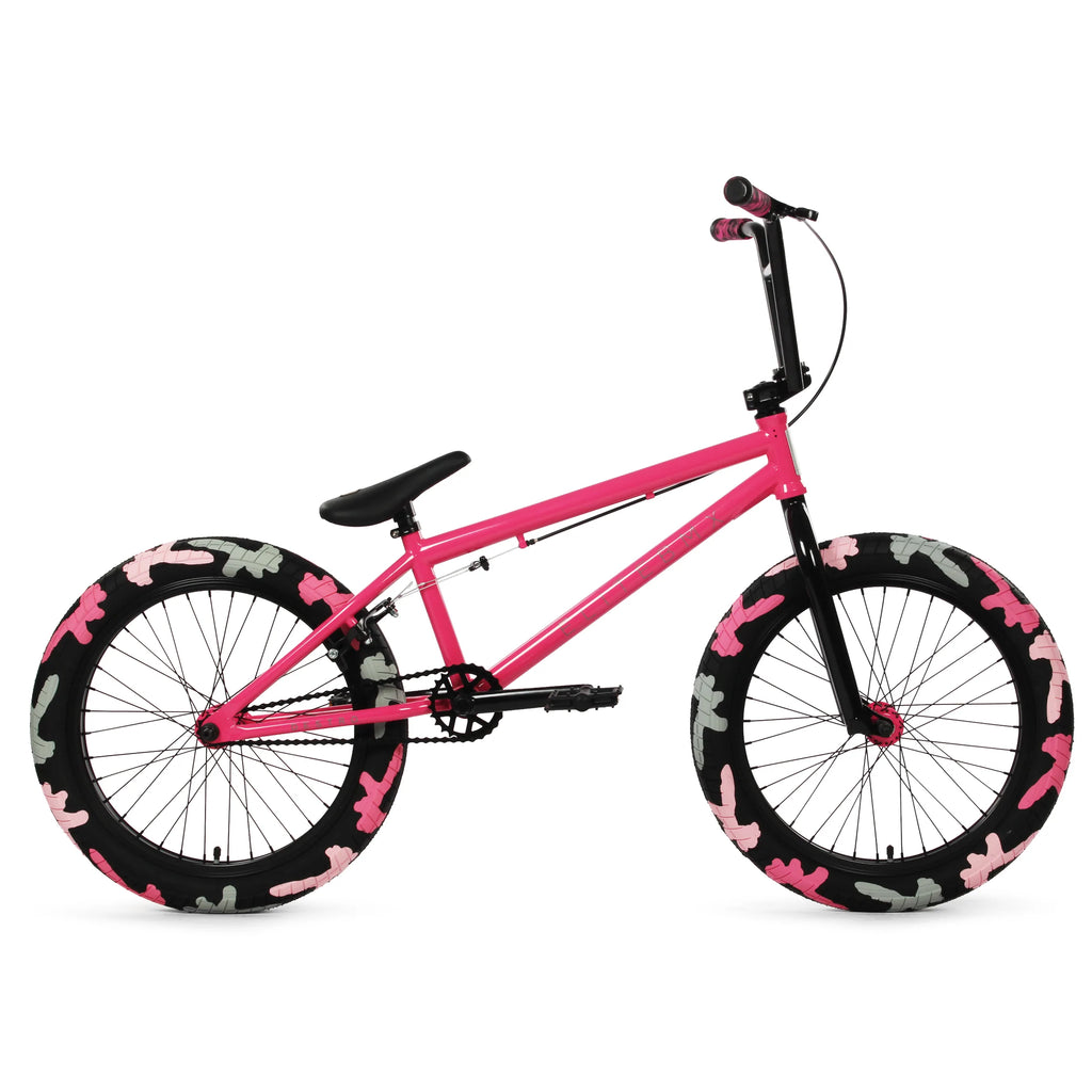 Blue and pink bmx top bike