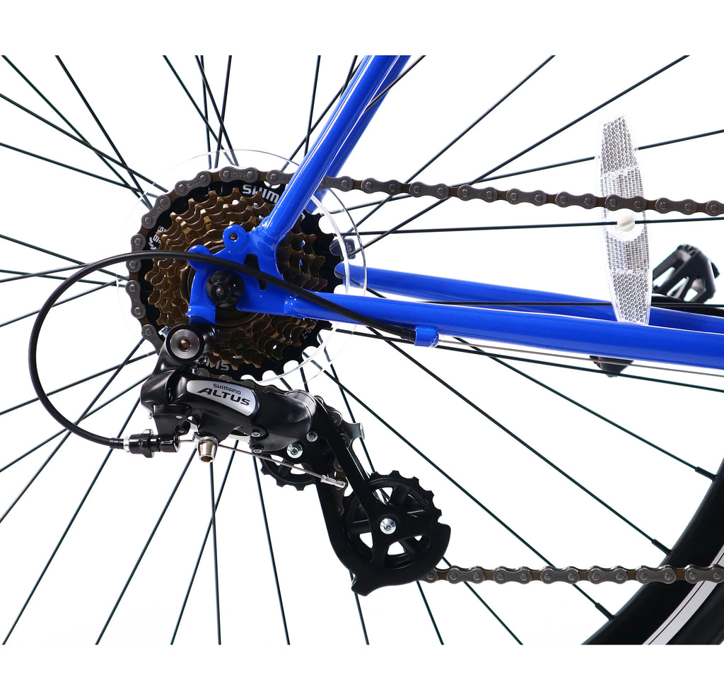 Golden Velo 7 Urban Commuter Bike Blue Mr. Bikes