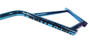 2 Wheel Gang Bmx Bar 4pc Anodized Blue