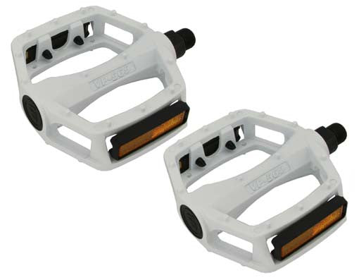 vp 565 pedals New White Alloy 9/16 Pedals – Mr. Bikes