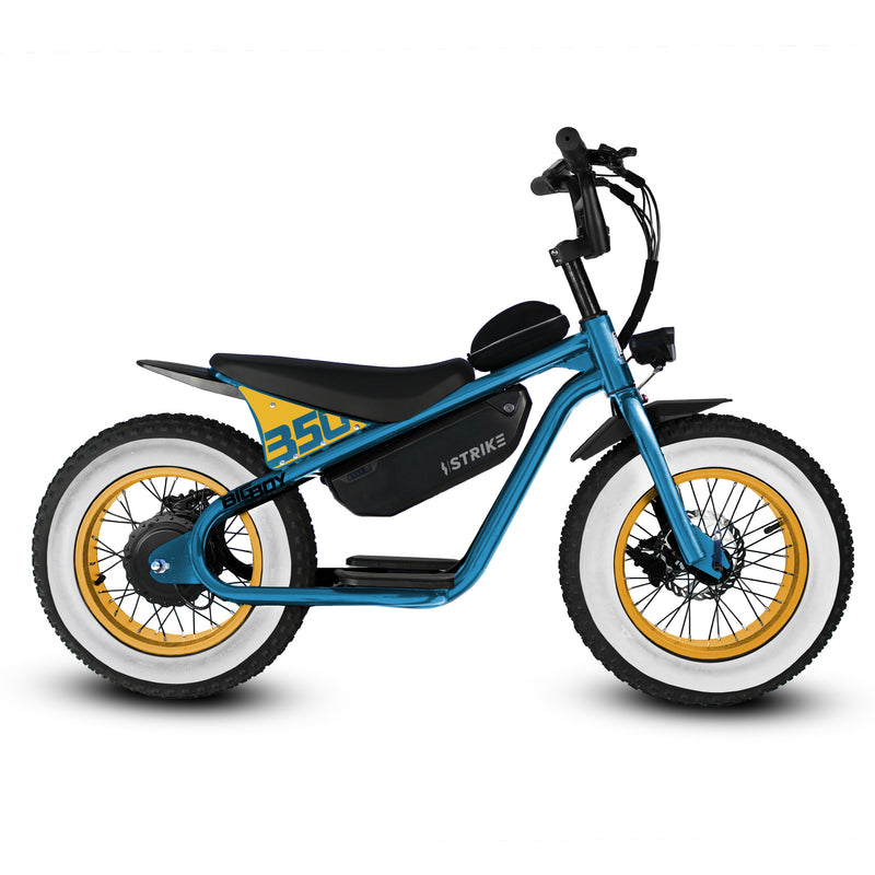 big wheel electric bicycle Strike Big Boy E-Bike Blue – Mr. Bikes