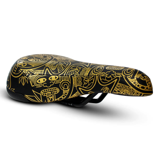 Gold top bike saddle