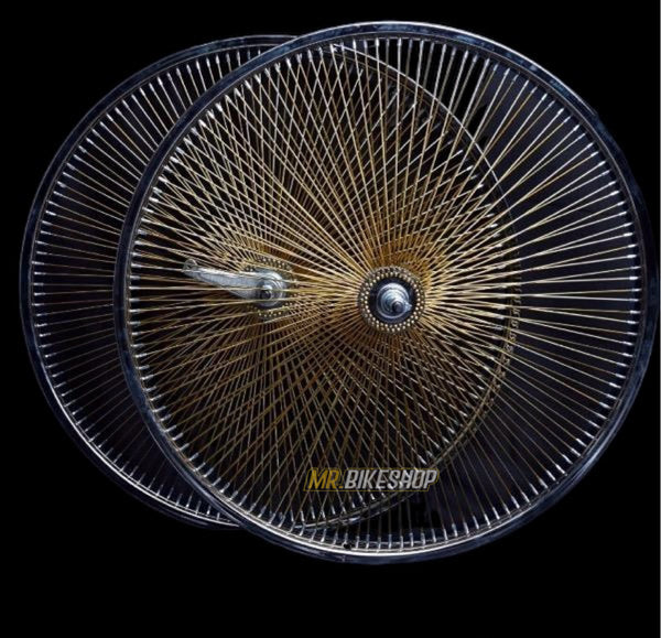 26” STEEL 140 SPOKE WHEELSET GOLD