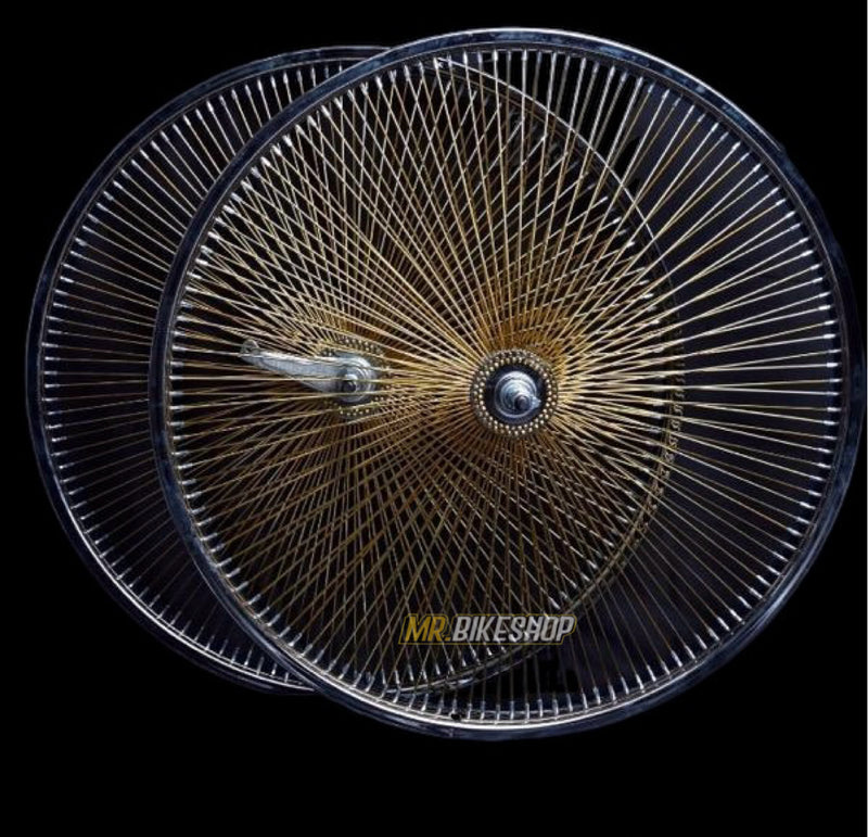 26” STEEL 140 SPOKE WHEELSET GOLD