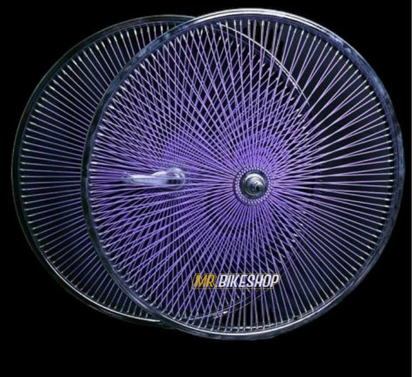 26” STEEL 140 SPOKE  WHEELSET PURPLE