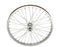 20" X 1.75 STEEL FRONT WHEEL 36 SPOKE 12G UCP 3/8 AXLE SINGLE WALL CHROME