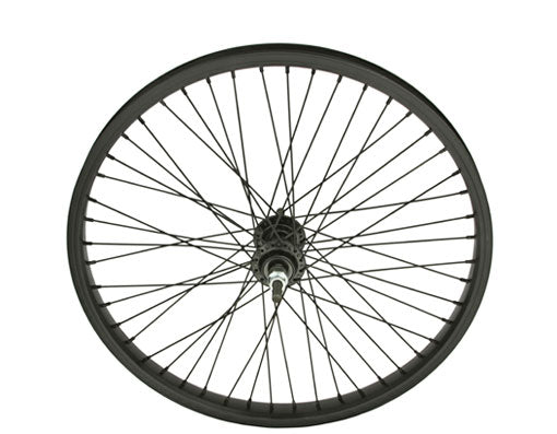 Ruota anteriore nera Big Spoke 48 raggi 16x 3,5 doppia flangia