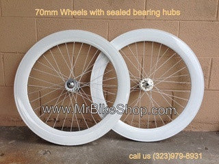 70mm Wheels White
