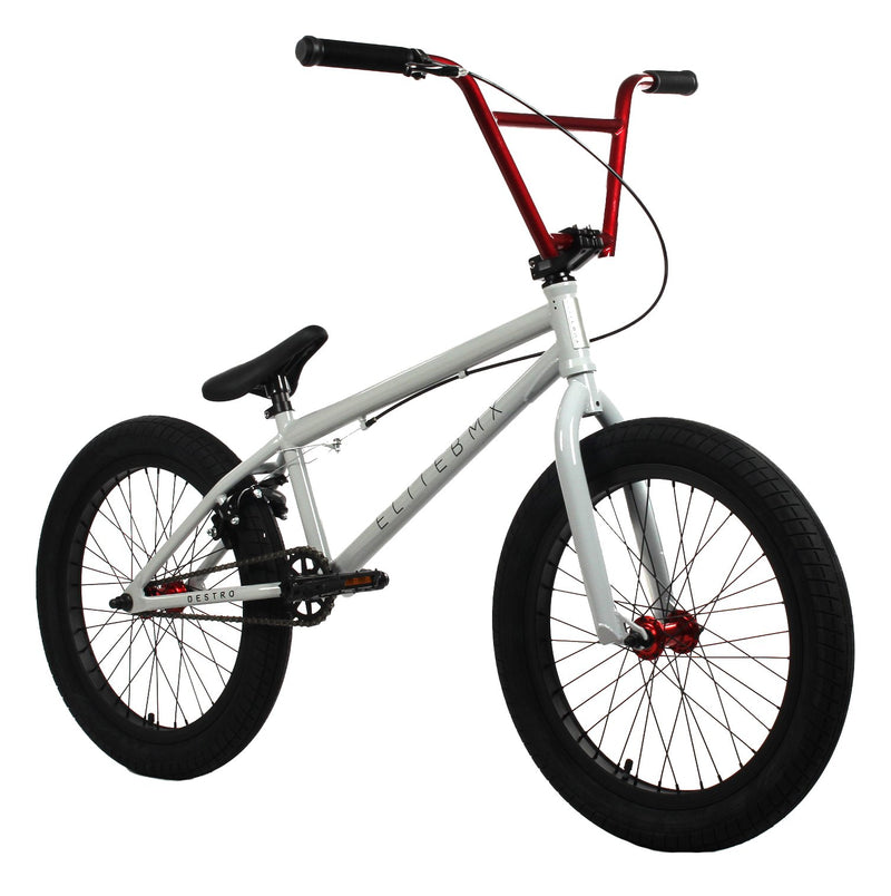 Elite BMX Destro Pro BMX Bike Grey Red