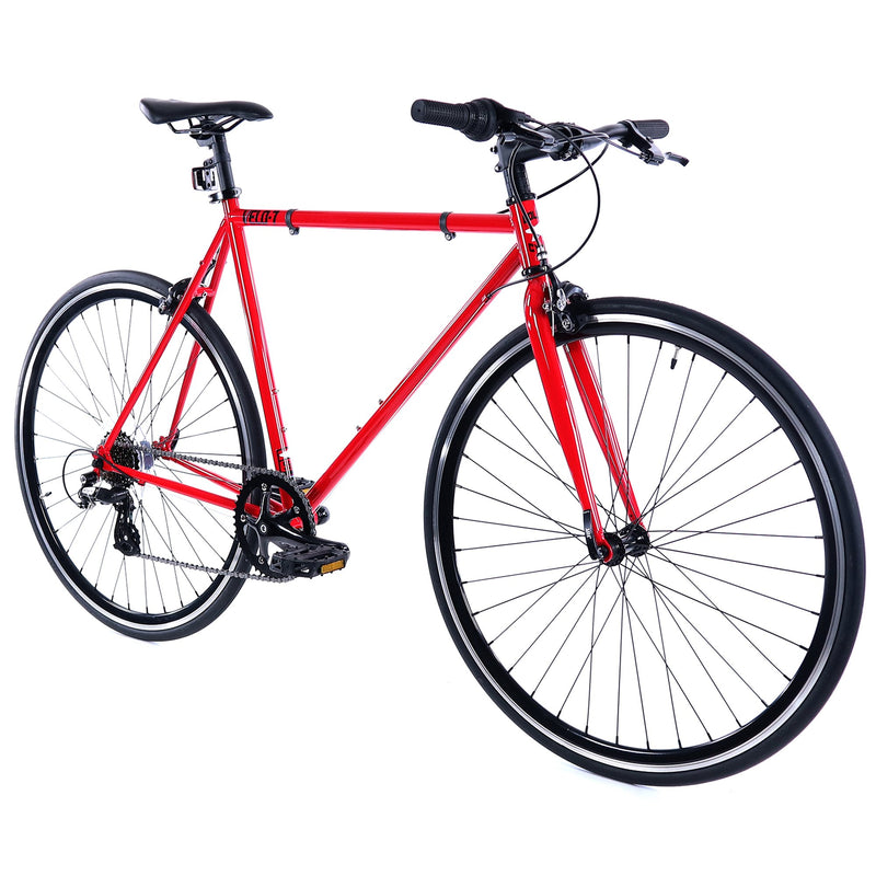 Golden Velo Urban Commuter Bike Red – Bikes