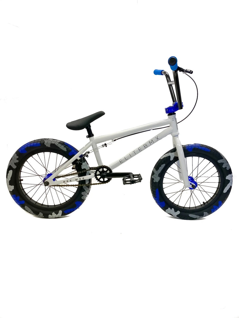 Elite Pee Wee 18'' BMX White Combat