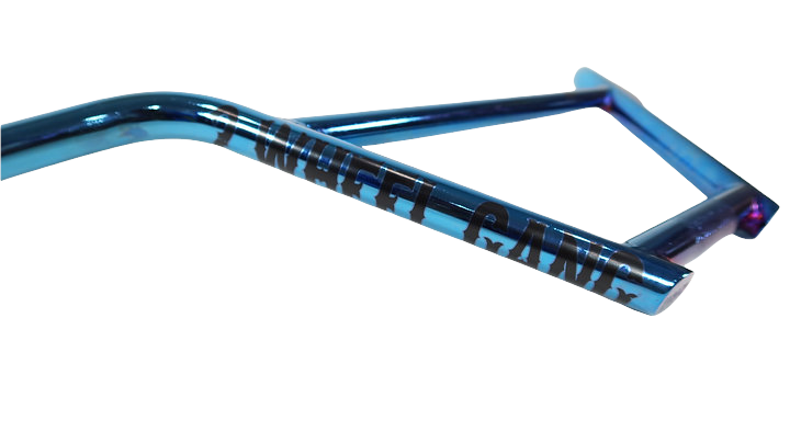 2 Wheel Gang Bmx Bar 4pc Anodized Blue