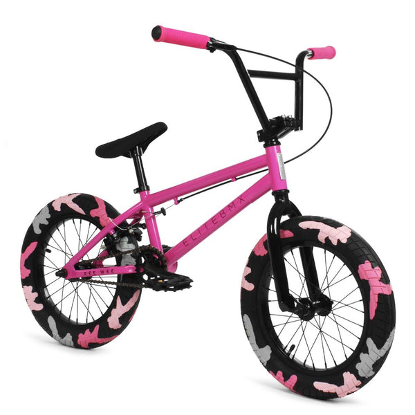 Elite Pee Wee 16'' BMX Bike Pink Combat