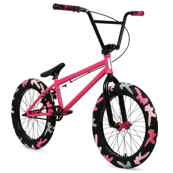 Pink and best sale black bmx