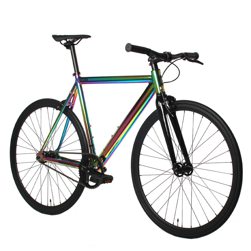 chrome fixed gear bike Golden Uptown Track Bike Neo Chrome – Mr. Bikes
