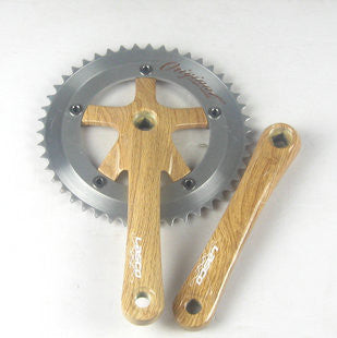 Wood Grain Lasco Original 3pc Crankset