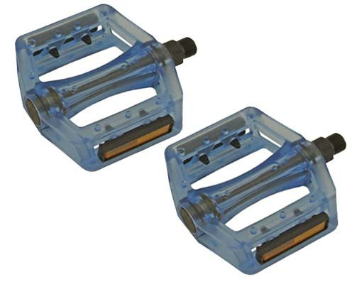 New Translucent Blue 9/16 Pedals