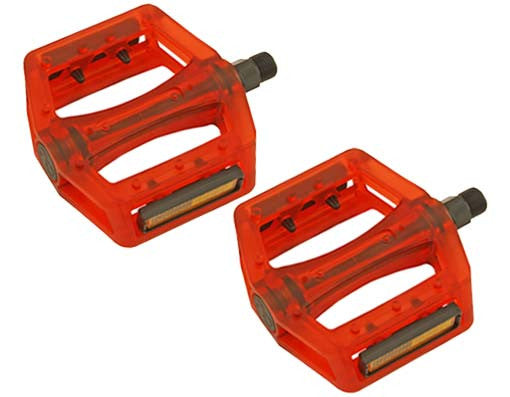 New Translucent Red 9/16 Pedals